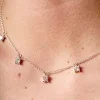 Silver Round Cubic Zirconia Necklet