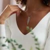 Silver Multi Strand Tassel Necklace