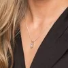 Silver Marquise Cut Cubic Zirconia Solitaire Pendant