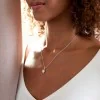 Silver Cubic Zirconia Solitaire Pendant