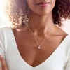 Silver Cubic Zirconia Solitaire Pendant