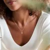 Silver Cubic Zirconia Pear Shape Solitaire Pendant
