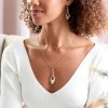 Silver Abstract Twist Pendant