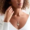 Silver Abstract Twist Pendant