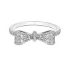 Silver Cubic Zirconia Bow Ring