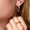 Yellow Gold Plated Twisted Ring