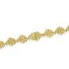 18ct Yellow Gold Vermeil Textured Link Bracelet