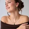 18ct Yellow Gold Vermeil Beryl Emerald & Smoky Quartz Pendant
