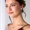 18ct Yellow Gold Vermeil Amazonite Drop Earrings