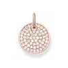Thomas Sabo Rose Gold Cubic Zirconia Circle Pendant LBPE0011-416-14