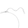 Swarovski Matrix Rhodium Plated Crystal Pearl Open Circle Pendant 5688751