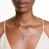 Swarovski Idyllia White Rhodium Plated Heart Ladies Pendant 5684386