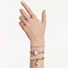Swarovski Una Angelic bracelet Gold Tone Crystal Halo Bracelet 5749386