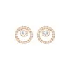 Swarovski Creativity Rose Gold Plated Circle Stud Earrings 5199827