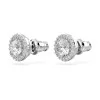 Swarovski Constella Silver Round Pav&eacute; Stud Earrings 5636269
