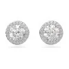 Swarovski Constella Silver Round Pav&eacute; Stud Earrings 5636269