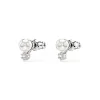 Swarovski Matrix Rhodium Plated Crystal Pearl Earrings 5694225