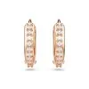 Swarovski Matrix Rose Gold-Tone Plated Hoop Earrings 5690669