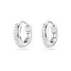 Swarovski Rhodium Plated Hoop Earrings 5690670