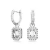 Swarovski Una White Rhodium Plated Drop Ladies Earrings 5638495