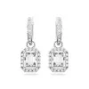 Swarovski Una White Rhodium Plated Drop Ladies Earrings 5638495