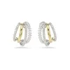 Swarovski Two-Tone Mixed Cut Hyperbola Earrings 5699718