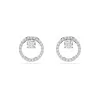 Swarovski Constella Rhodium Plated Stud Earrings 5692262