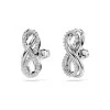 Swarovski Hyperbola Rhodium Plated Infinity Stud Earrings 5687269
