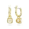 Swarovski Constella White Gold-Tone Plated Round Cut Drop Earrings 5638802
