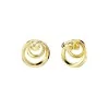Swarovski Hyperbola Gold Tone Crystal Stud Earrings 5740407