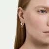 Swarovski Mesmera Mixed Cut Gold Tone Hoop Earrings 5761975