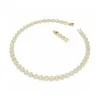 Swarovski Una Angelic Round Cut Gold Tone Plated Tennis Necklace 5720505