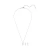 Swarovski Matrix Rhodium Plated Crystal Pearl Earring & Pendant Set 5689624