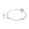 Swarovski Idyllia White Rhodium Plated Heart Ladies Bangle 5684385