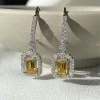 CARAT* Moxie Canary Yellow Halo Drop Earrings CE925W-MOXI-MY