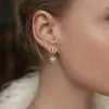 Carat* London Nysa Pave Star Drop Earrings CE925Y-NYSA