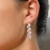 Carat* London Sade Cubic Zirconia Marquise Drop Earrings