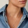 CARAT* 9ct White Gold 0.75ct Cubic Zirconia Cecile Necklace CN9KW-CECI-W75