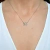 Carat* London Stella Silver Atrias Cubic Zirconia Necklet 23803-1