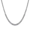 CARAT* Taryn Silver Cubic Zirconia Gradient Necklace CN925W-TARY