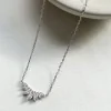 CARAT* Tulisa Silver Marquise Cubic Zirconia Necklet CN925W-TULI