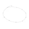 CARAT* Petra Cubic Zirconia White Gold Plated Silver Necklace CN925W-PETR-M