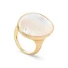 Marco Bicego Lunaria 18ct Yellow Gold Pearl Ring AB564 MPW Y 02-55