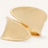Marco Bicego Lunaria Twist 18ct Yellow Gold Open Band Ring AB661 Y 02 - Larger Width