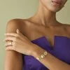 Marco Bicego Lunaria Diamond Band 18ct Yellow Gold Ring AB550 B YW Q6 - Medium Width