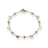 Marco Bicego Paradise 18ct Yellow Gold Mixed Stone Bracelet BB765 MIX01 E