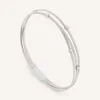 Marco Bicego 18ct White Gold Goa Collection Three Strand Diamond Bracelet BG617 B W 01