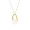 Marco Bicego Marrakech Onde 18ct Yellow Gold 0.03ct Diamond Small Coil Pendant Necklace CG785B YW M5