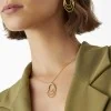 Marco Bicego Marrakech Onde 18ct Yellow Gold 0.03ct Diamond Small Coil Pendant Necklace CG785B YW M5