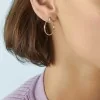 Marco Bicego Marrakech Onde 18ct Yellow Gold 0.03ct Diamond Coil Oval Hoop Earrings OG367 B Y W M5